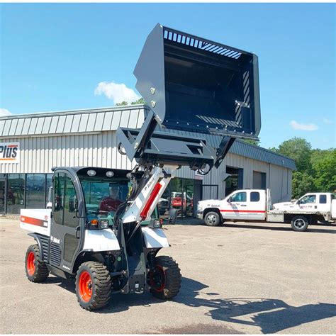 skid steer bucket size|high dump bucket skid steer.